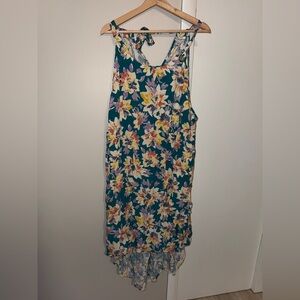 ⭐️floral high low shift dress